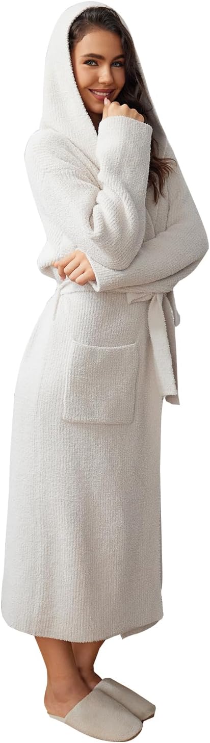 Ultra Soft Plush Robe for Women | Cozy Bathrobe with Pockets