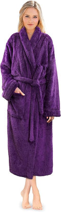 Women’s Plush Sherpa Robe | Soft Warm Fleece Bathrobe